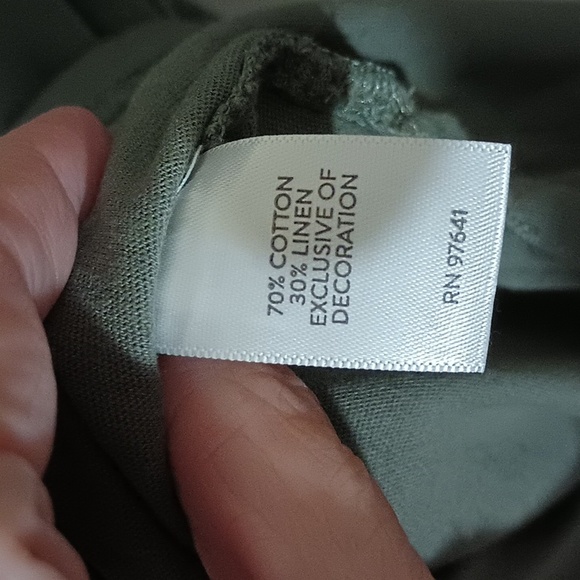 J.Jill Pure Jill Trapunto Tunic Cotton/Linen Blend - Picture 7 of 11